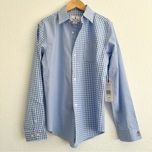 Classic Prep Boys Light Blue Gingham Shirt
